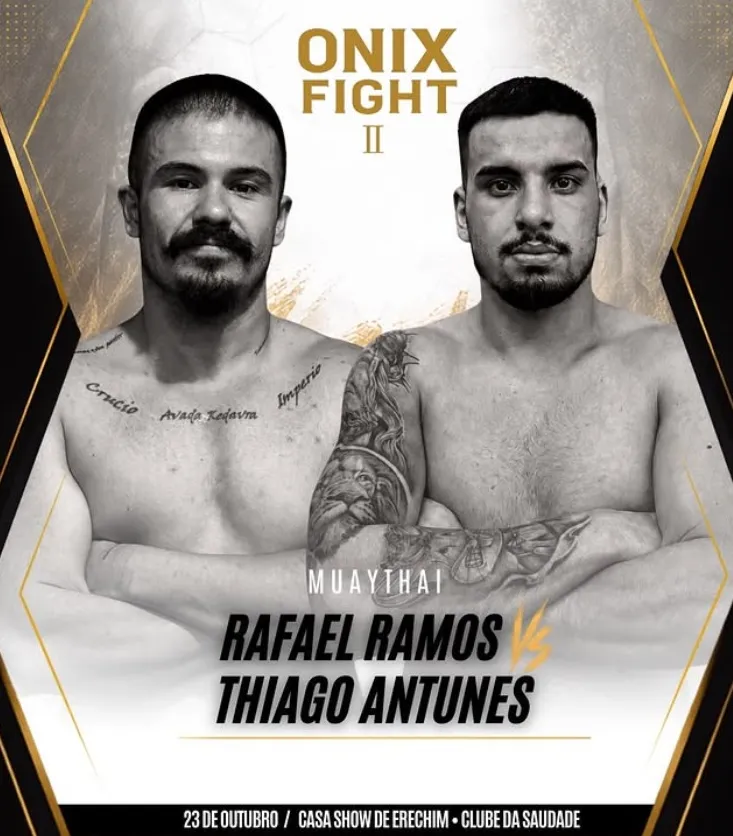 Rafael Ramos contra Thiago Antunes, Muay Thai